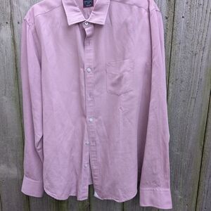UNTUCKit Pink Linen Casual Button Down Shirt